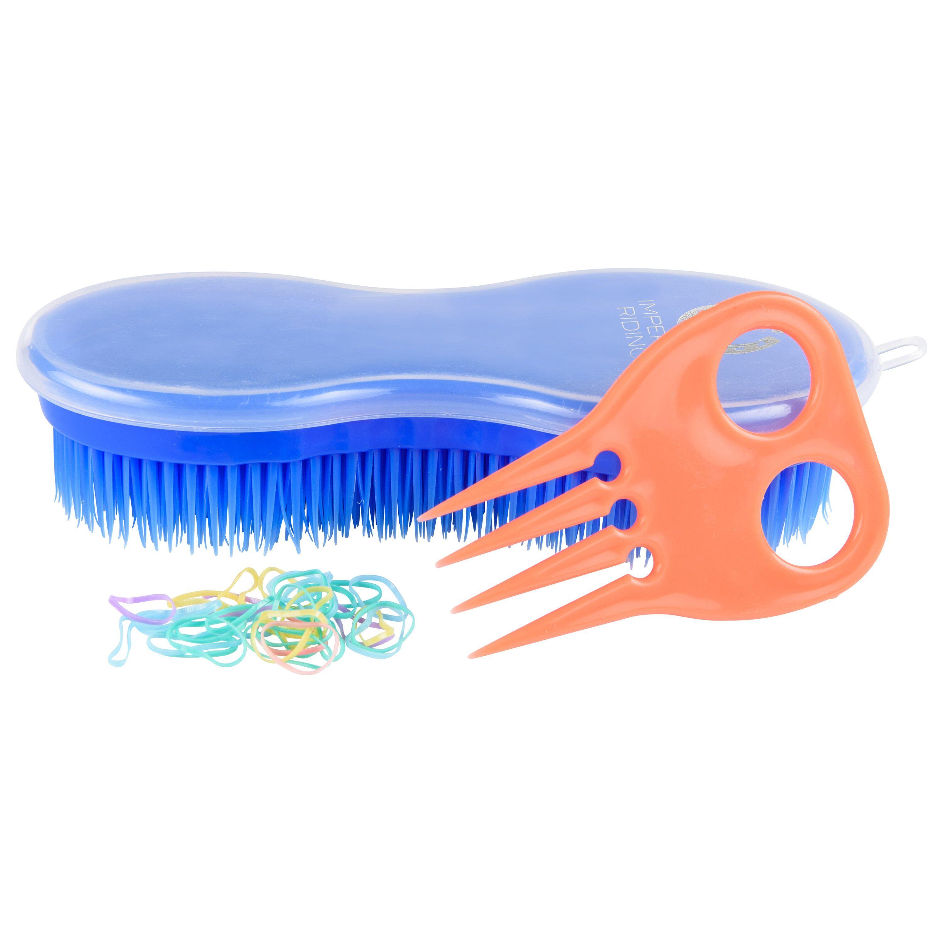 Set of 3 mane curlers and elastics Imperial Riding 2/2