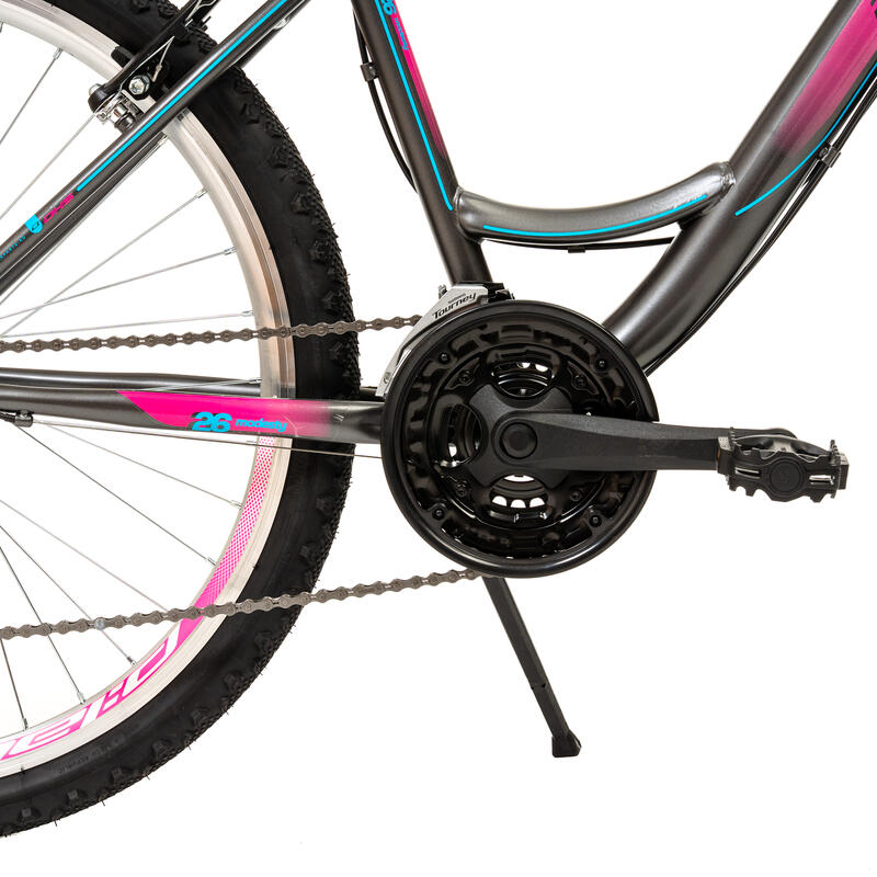 DHS Modesty - Bicicletă de oraș 26" Gri, reambalată