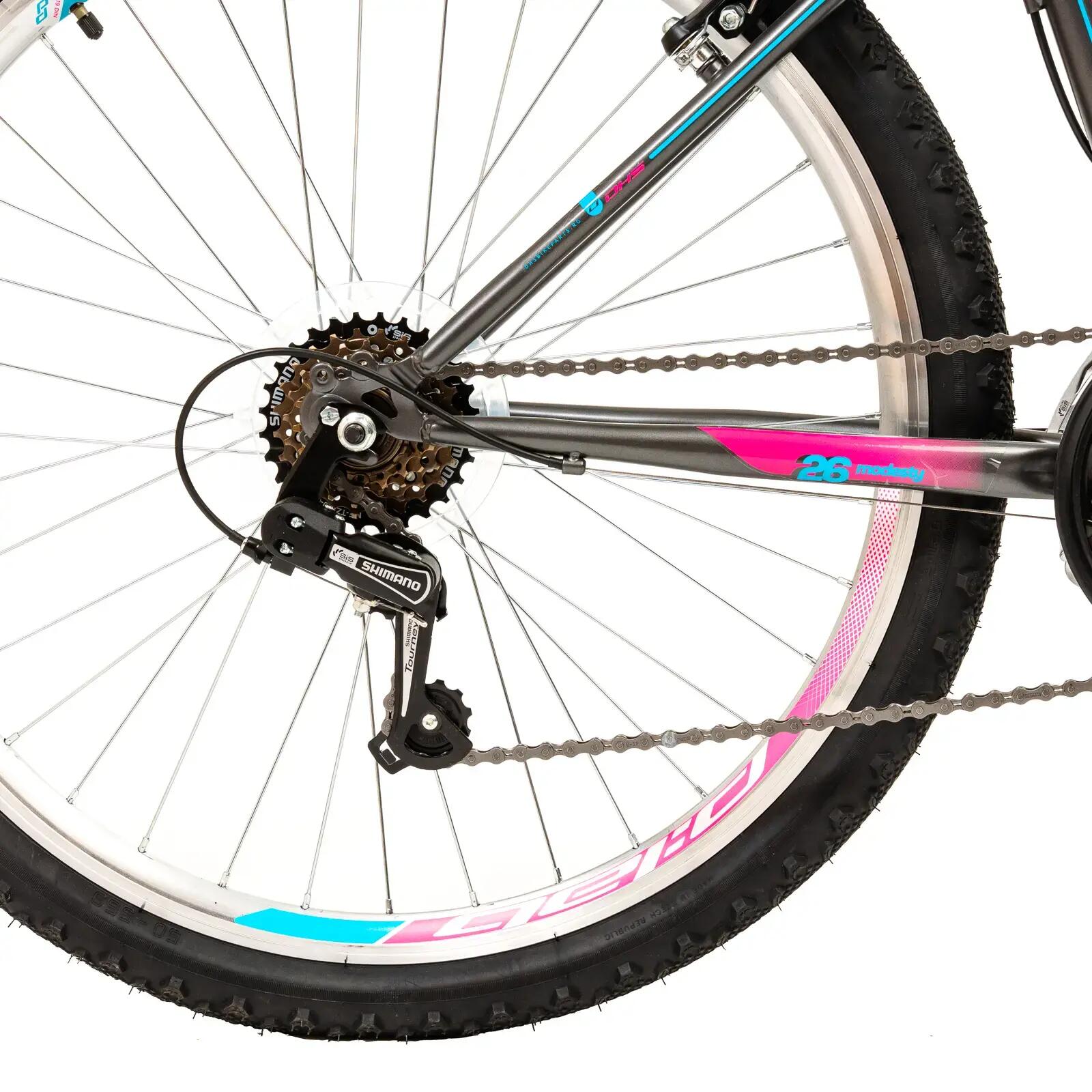 DHS Modesty stadsfiets - 26 inch, grijs 4/10