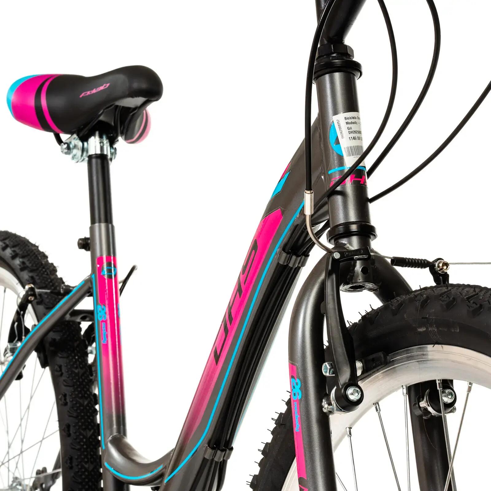 DHS Modesty stadsfiets - 26 inch, grijs 6/10