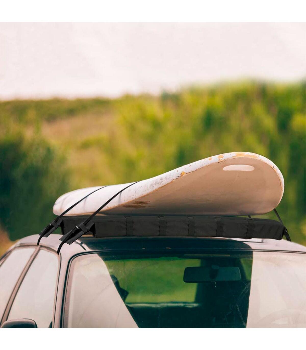 Zachte dakdrager kajak SUP - soft roof rack imperiaal met spanbanden 86 cm 5/5
