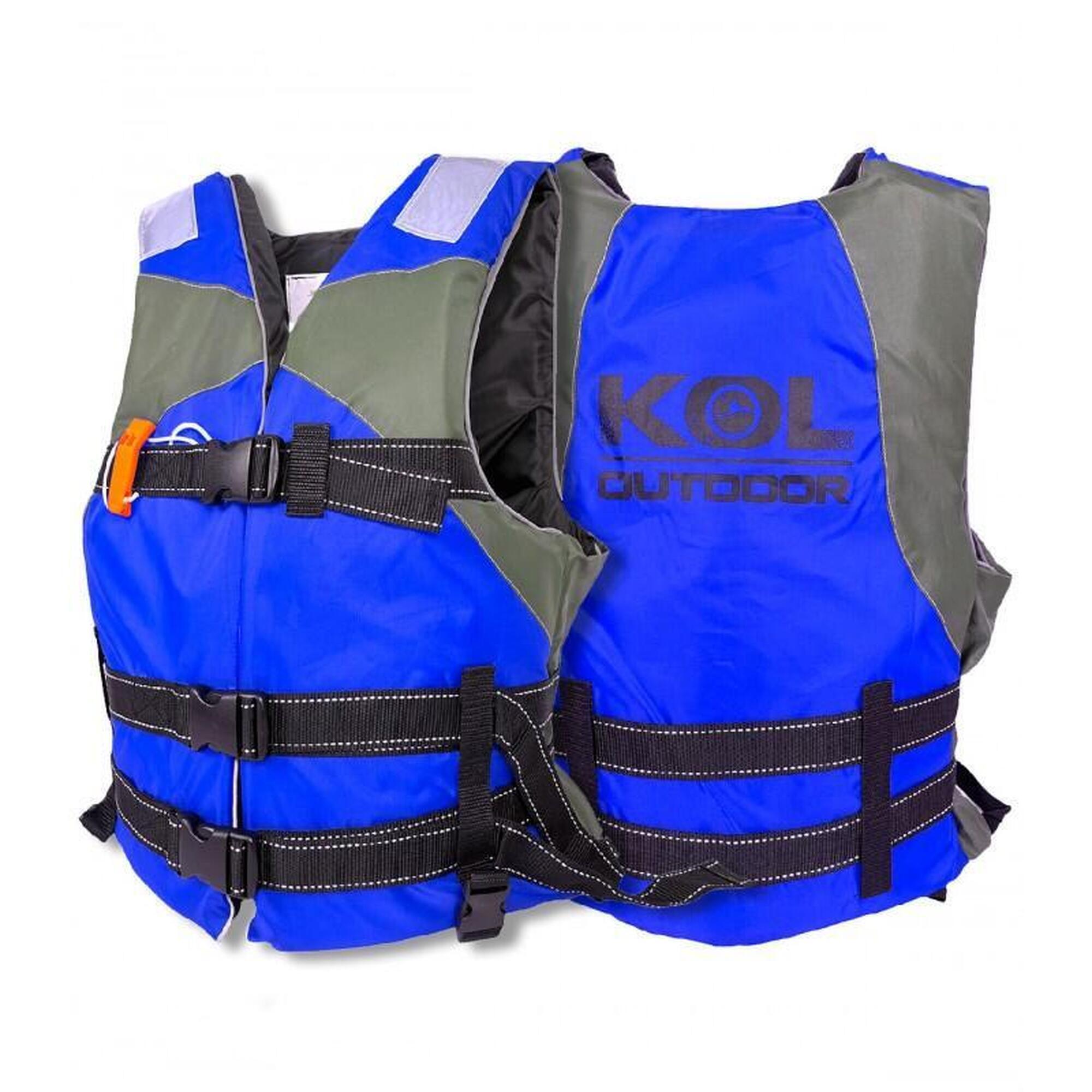 Kol Outdoor - Gilet De Flottabilité Kol 75n - Gilet De Flottaison - Bleu - 40 M - Decathlon