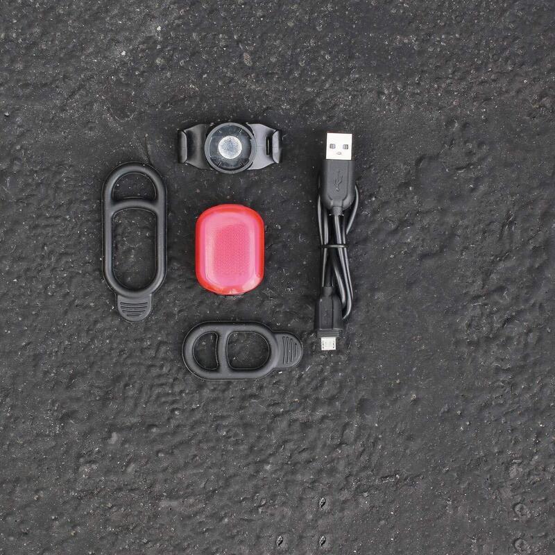 Smart RL326R Feu arrière de vélo LED 80 lumens rechargeable par USB 2