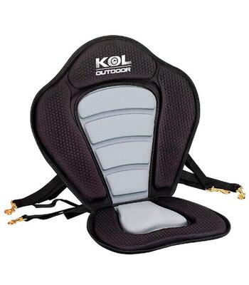 Kajakstoel deluxe kol outdoor – eva-schuim, verstelbaar, voor kajak en sup