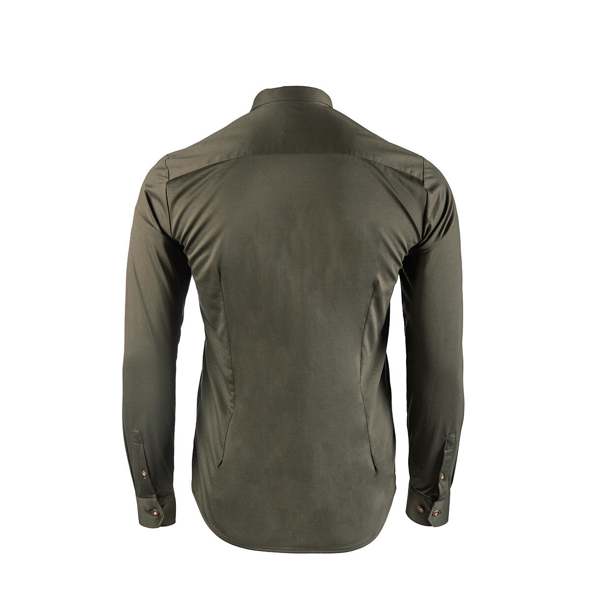 Chemise de chasse pour homme Tagart Koziołek Verte SLIM en coton avec broderie 4/4