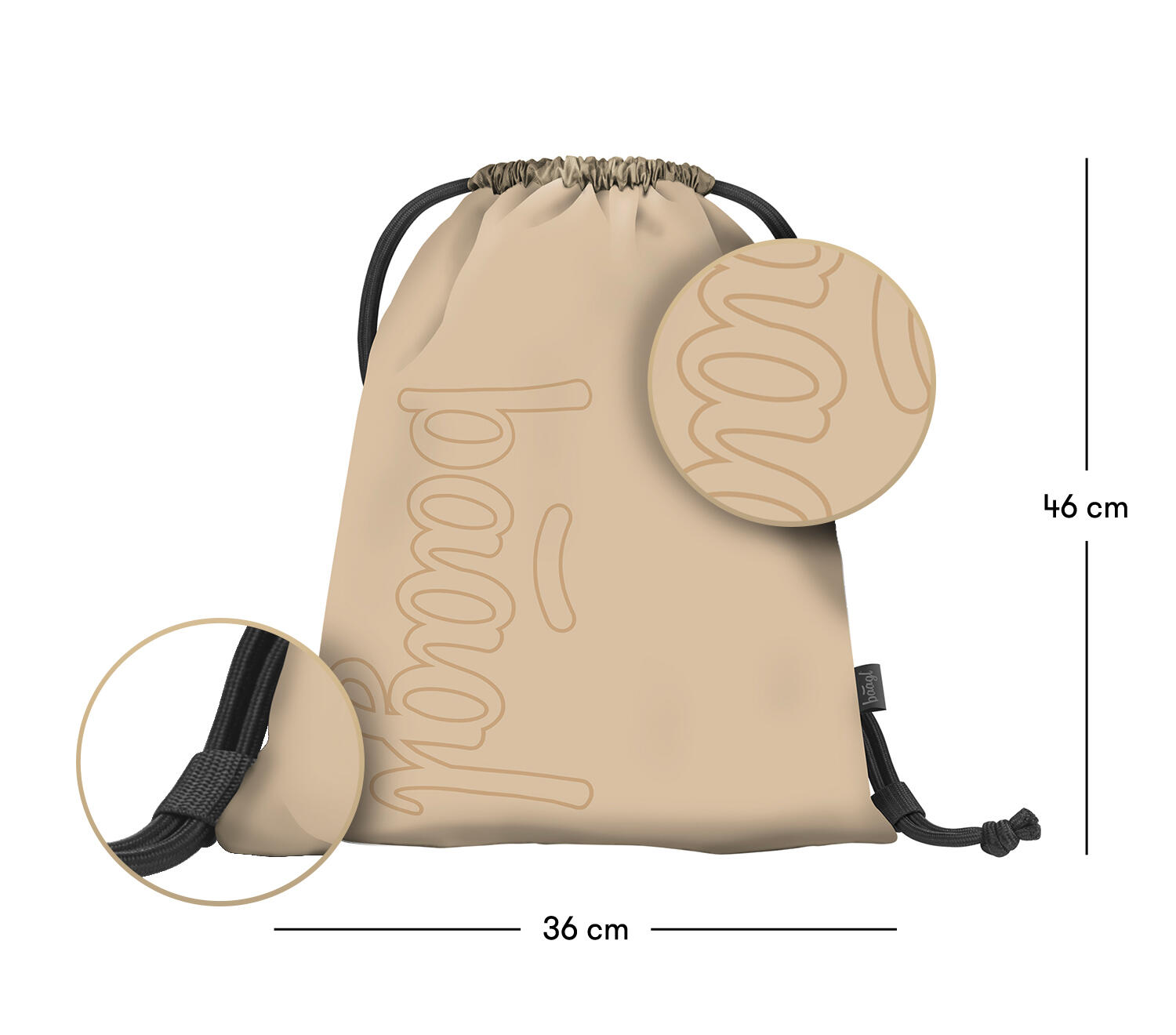 Sáček Beige 3/4