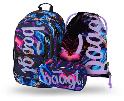 Core Numbers Rucksack-Set 3tlg: Rucksack, Federmäppchen, Turnbeutel