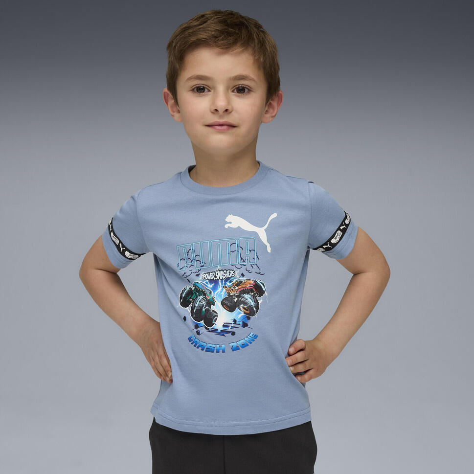 Koszulka dziecięca PUMA × HOT WHEELS™ MONSTER TRUCKS PUMA Cool Blue
