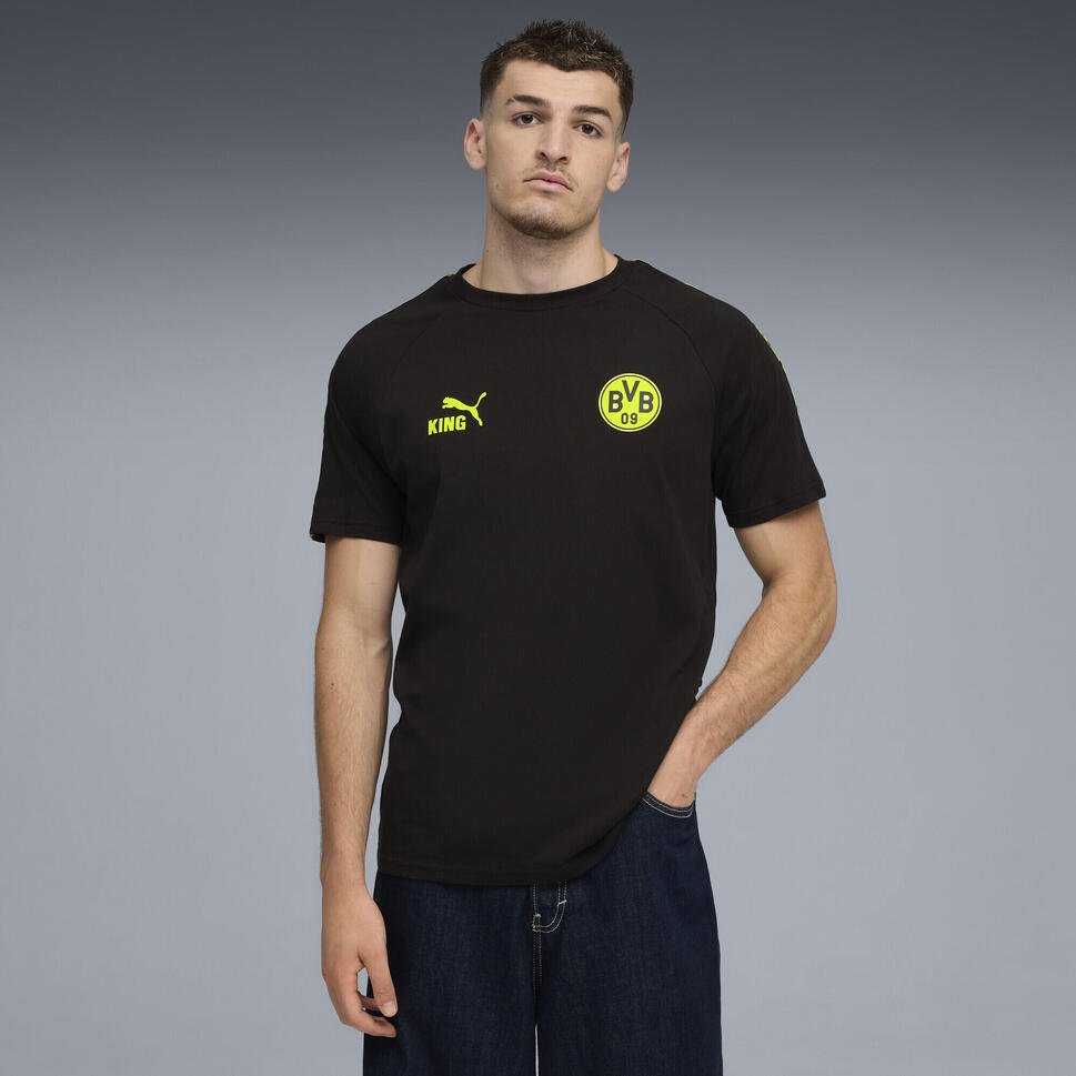 Męska koszulka Borussia Dortmund KING PUMA Black Yellow Alert