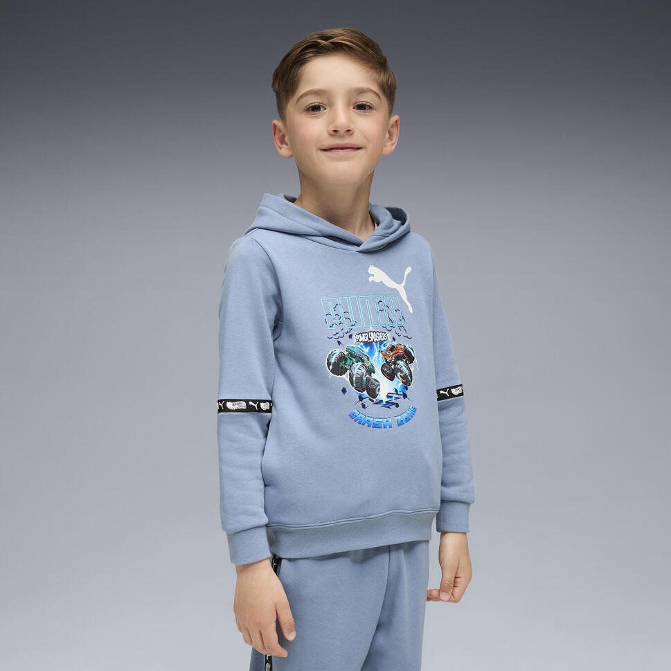 Dziecięca bluza z kapturem PUMA × HOT WHEELS™ MONSTER TRUCKS PUMA Cool Blue