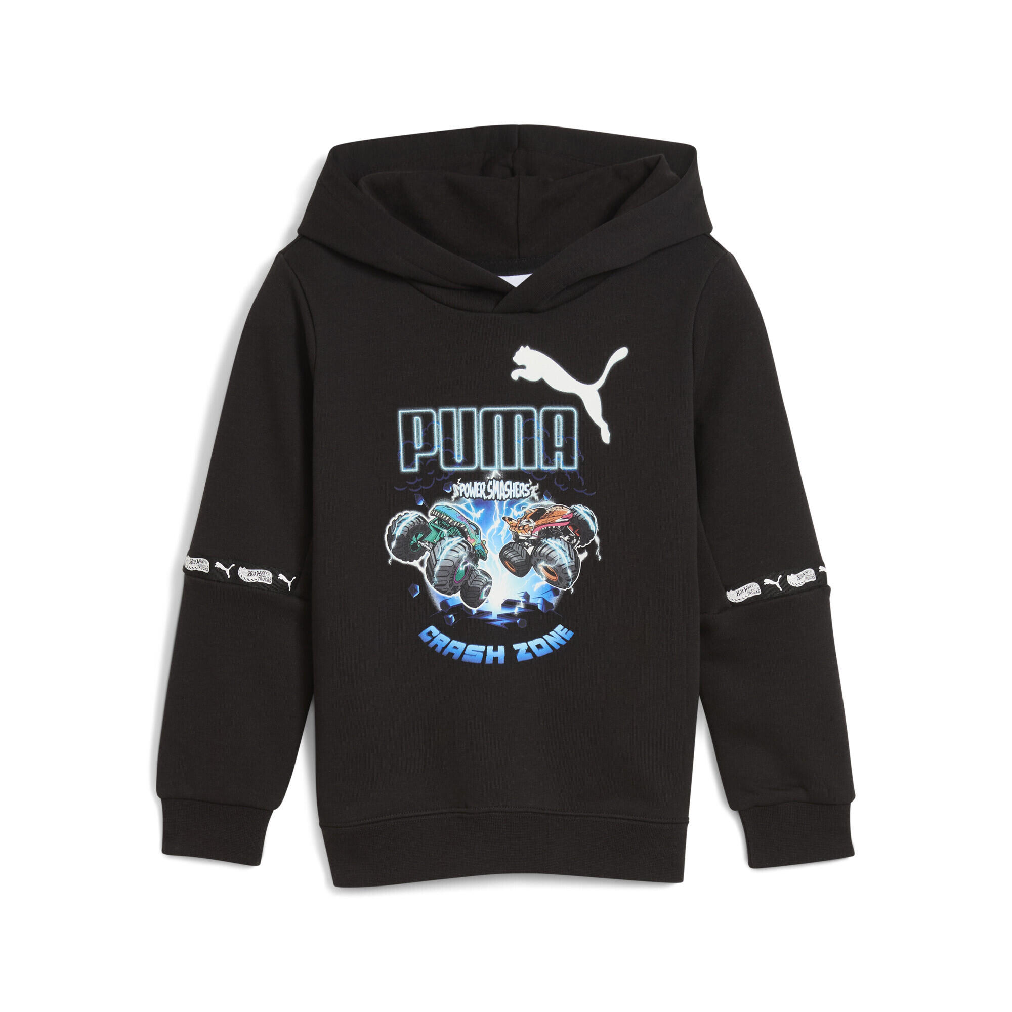 Dziecięca bluza z kapturem PUMA × HOT WHEELS™ MONSTER TRUCKS PUMA Black