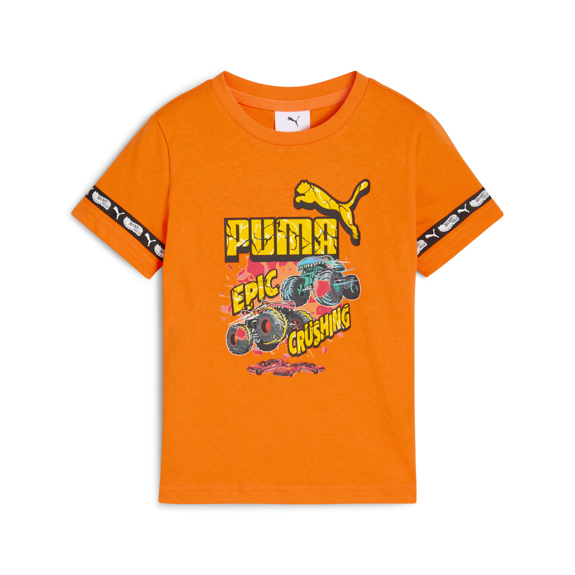 Koszulka dziecięca PUMA × HOT WHEELS™ MONSTER TRUCKS PUMA Orange Glo