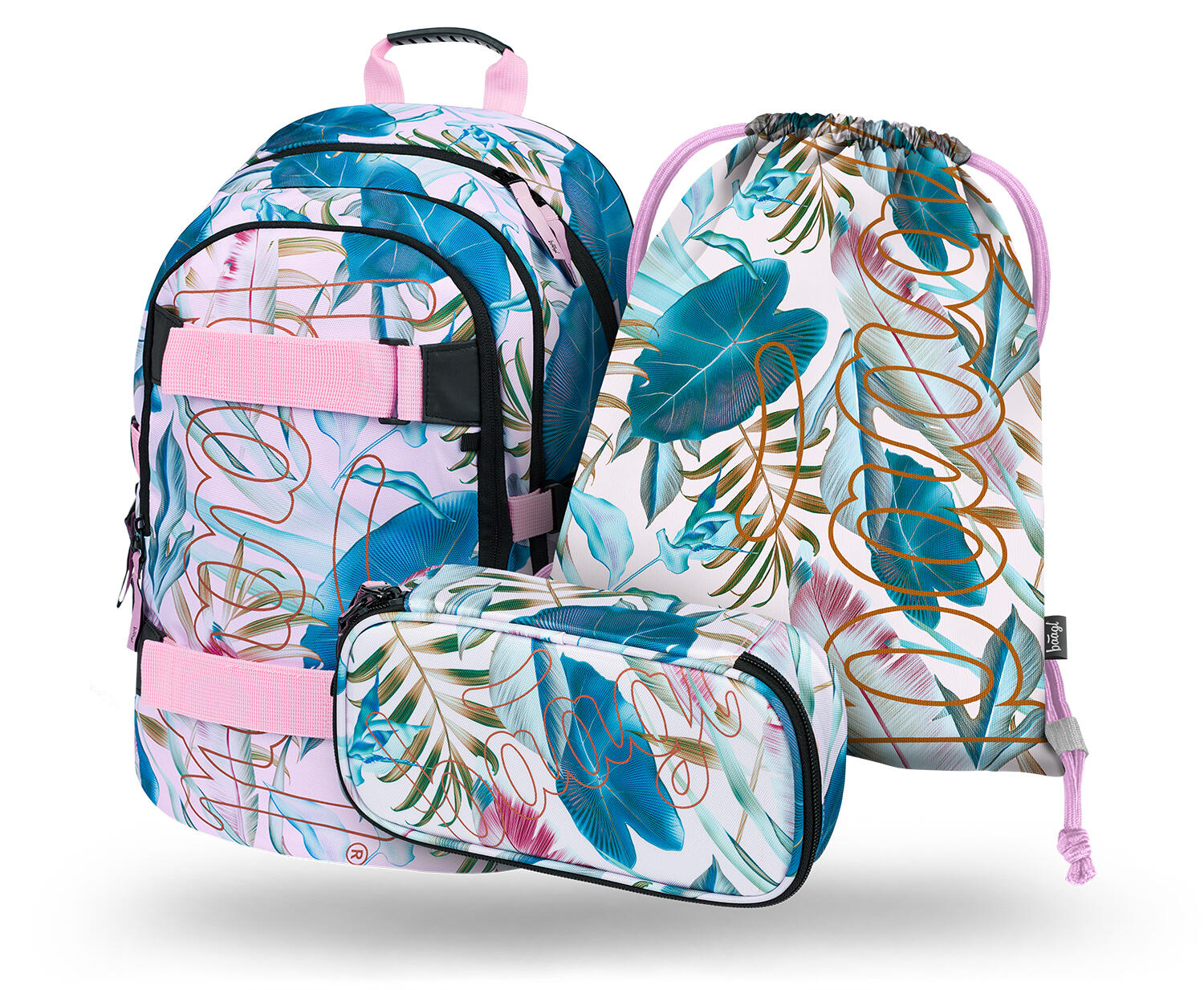 bunt / BLAU / rosa