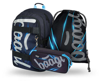 Skate Structures Rucksack-Set 3tlg: Rucksack, Federmäppchen, Turnbeutel