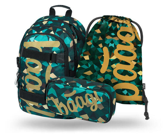 Skate Structures Rucksack-Set 3tlg: Rucksack, Federmäppchen, Turnbeutel