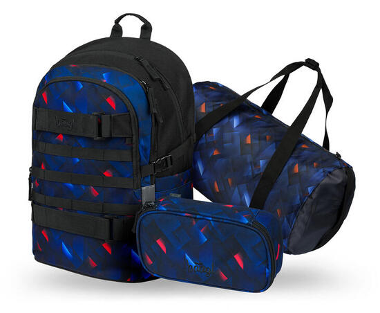 Skate Sunset Rucksack-Set 3tlg: Rucksack, Federmäppchen, Turnbeutel
