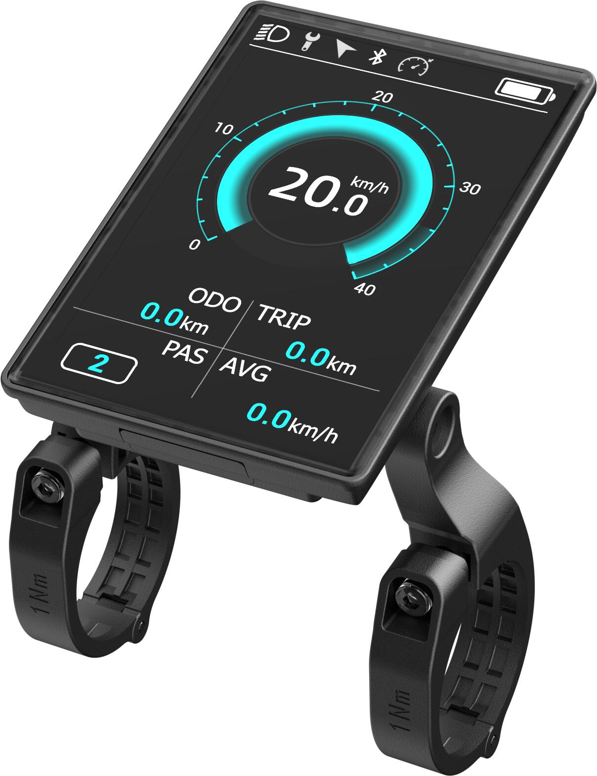 Rower elektryczny ADO Air30Pro, napęd pasowy, silnik Bafang, LCD, APP