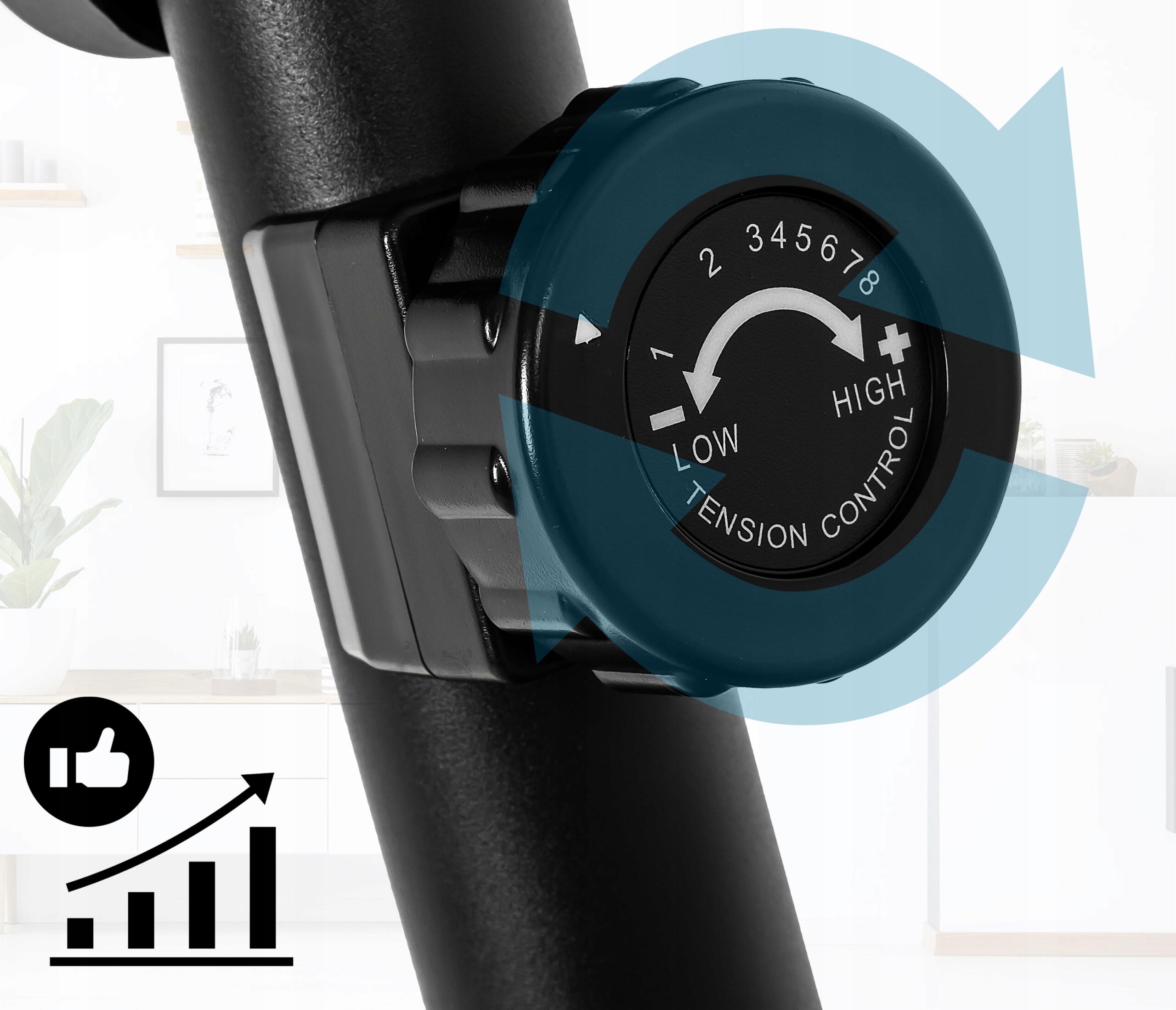 ROWER stacjonarny magnetyczny QUADRO rowerek TRENINGOWY do ćwiczeń SAPPHIRE 6/7