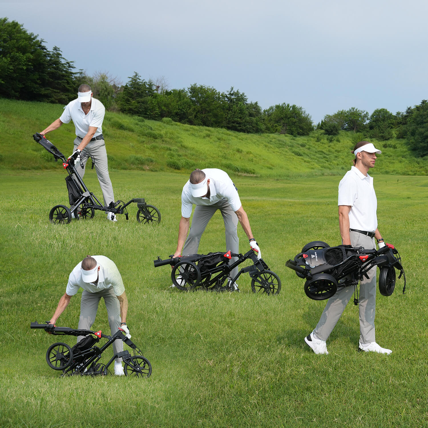Golfový vozík se 3 kolečky BC3 360° 5/7