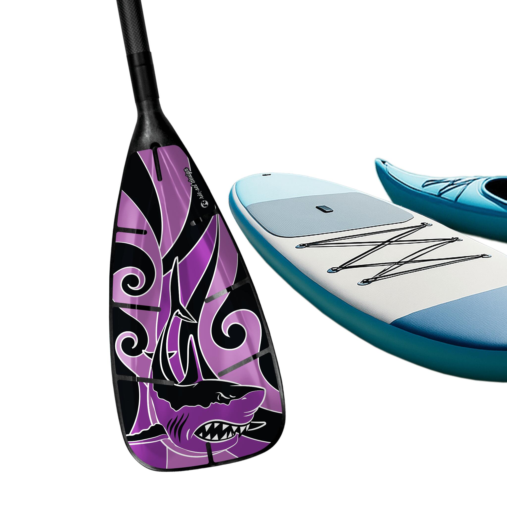 RIESEL DESIGN Universelle Design Paddel-Aufkleber, Wasserfest UV-beständig, für SUP oder Kanu