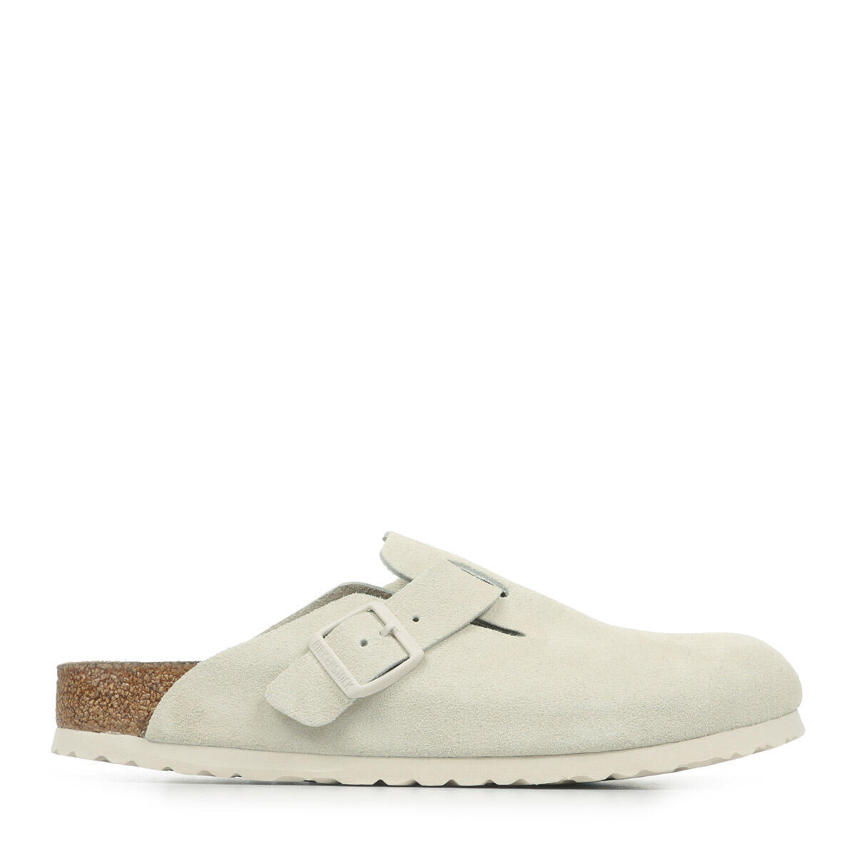 Birkenstock - Chaussures  Boston Antique White Suede - Sabots - Gris - Decathlon