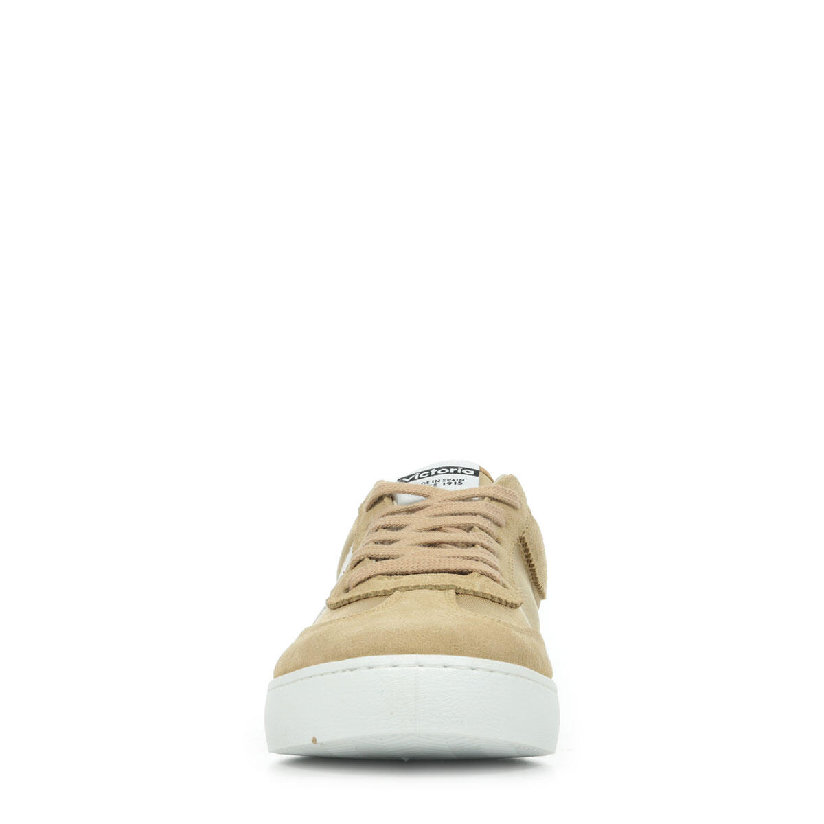 Berlin Split Leather & Nylon Womens Sports Low Top Lace Up Trainers 3/6