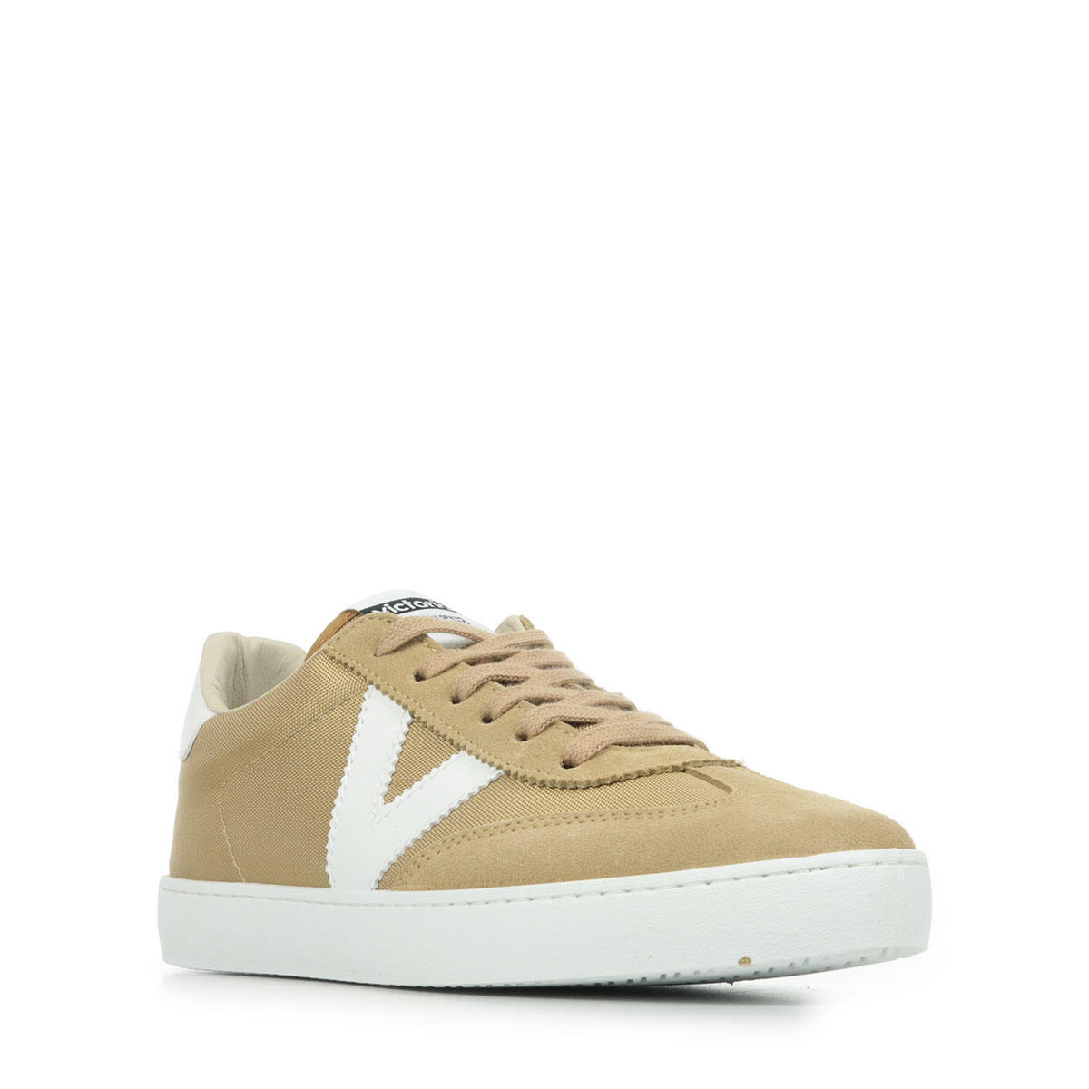 Berlin Split Leather & Nylon Womens Sports Low Top Lace Up Trainers 2/6