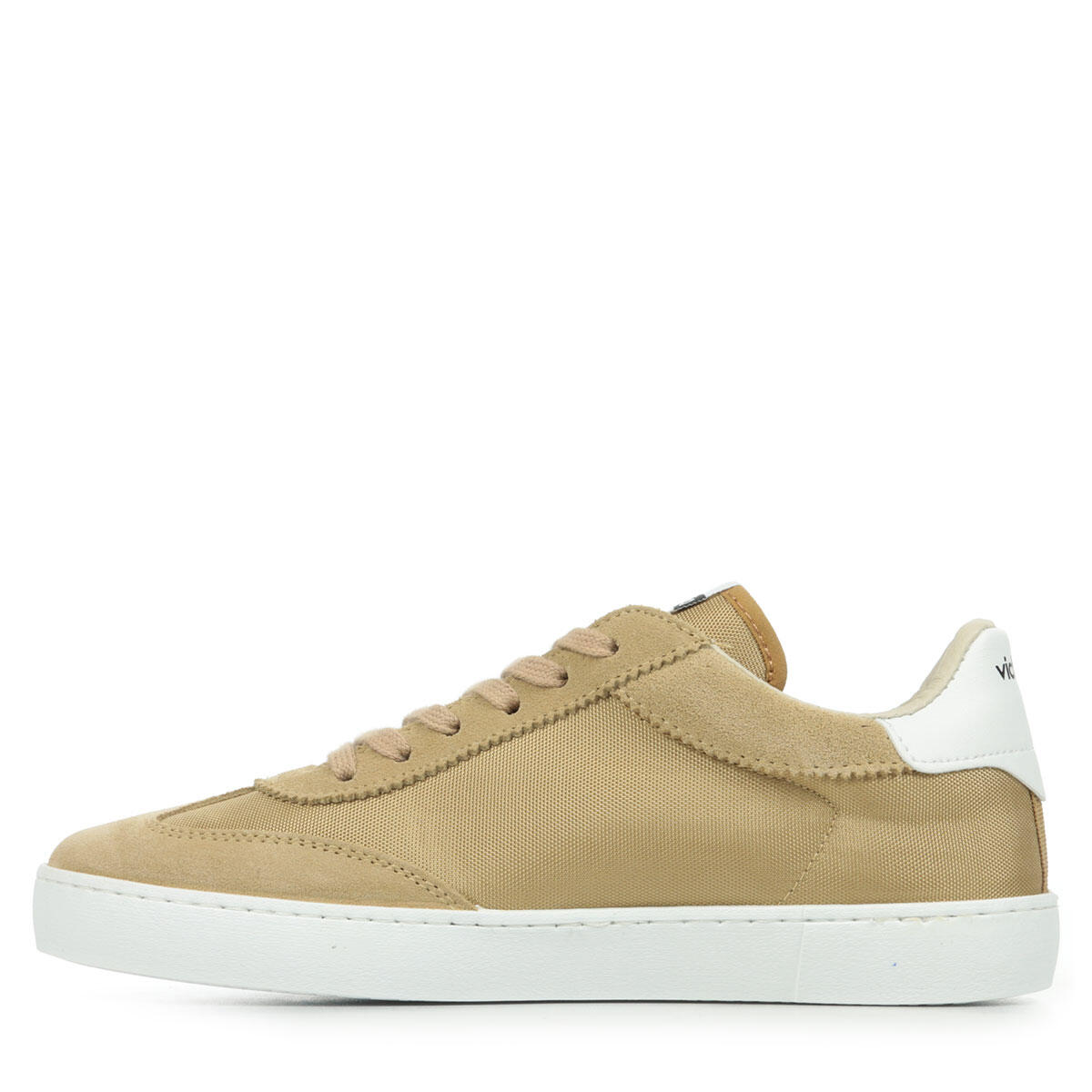 Berlin Split Leather & Nylon Womens Sports Low Top Lace Up Trainers 4/6