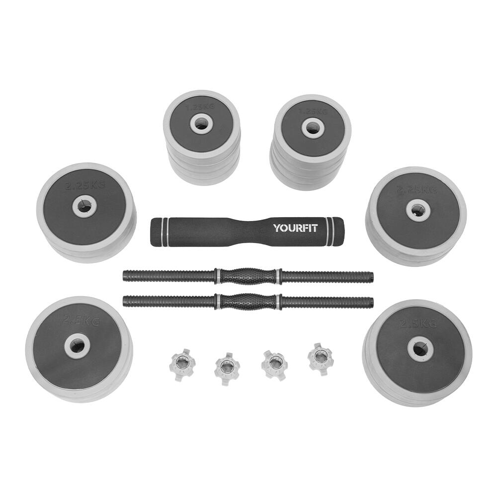 KIT D' HALTÈRES ET SET DE PUMP 30KG 3/6