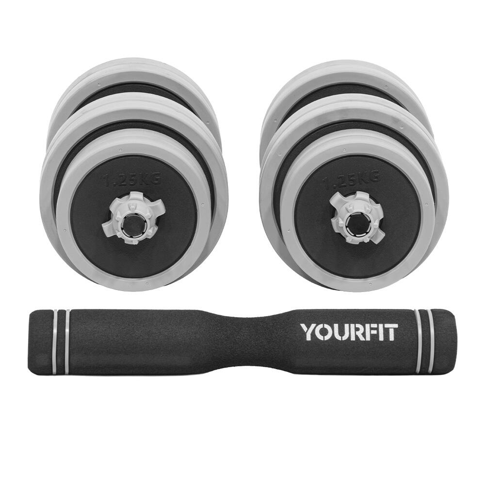 KIT D' HALTÈRES ET SET DE PUMP 30KG 5/6