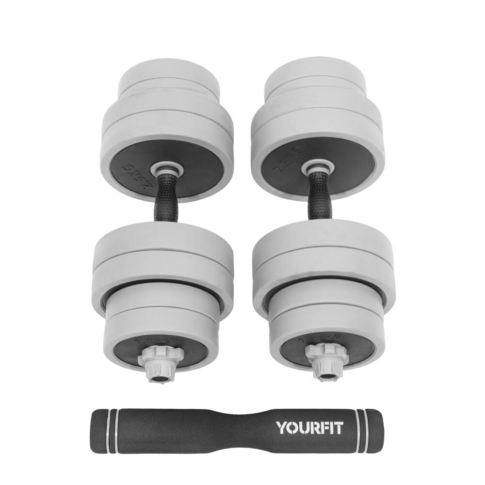 KIT D' HALTÈRES ET SET DE PUMP 30KG 4/6