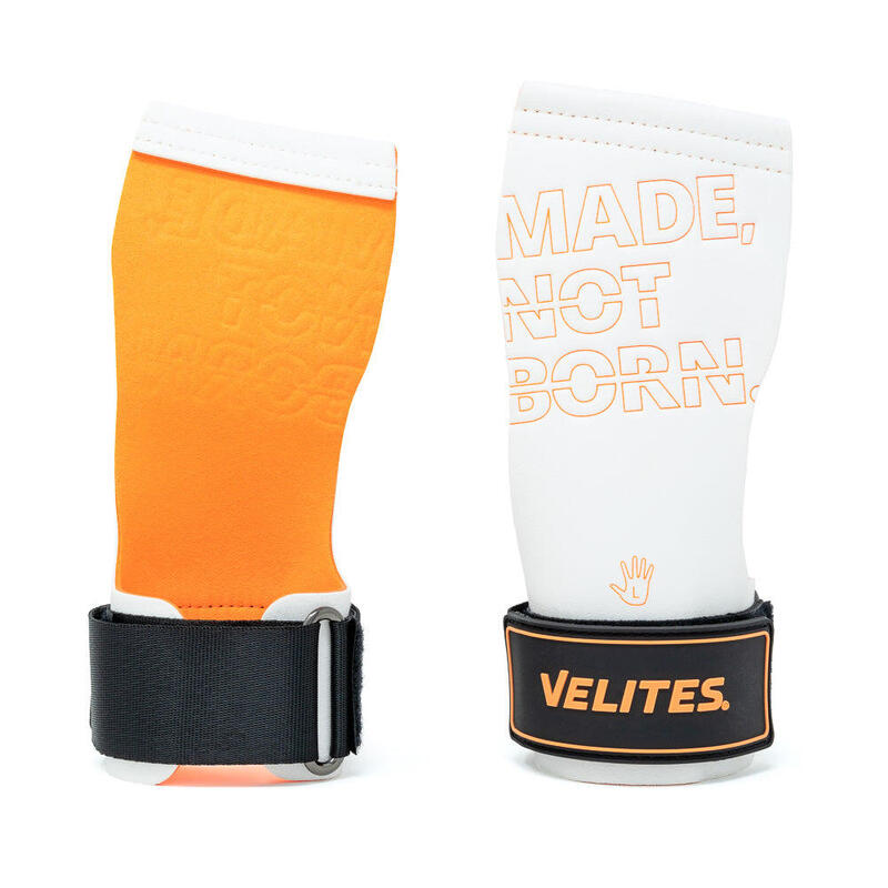 Velites I Grips Quad Pro I Professionele grips voor crosstraining of gymnastiek I Geschikt voor elk oppervlak I Gebruik met magnesium I Inclusief stoffen polsbanden om cadeau te matchen