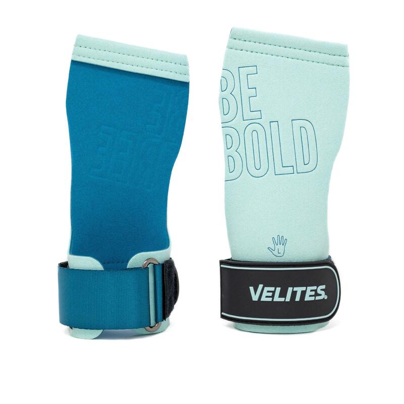 Poignées flexibles Velites Quad Pro bleu clair M