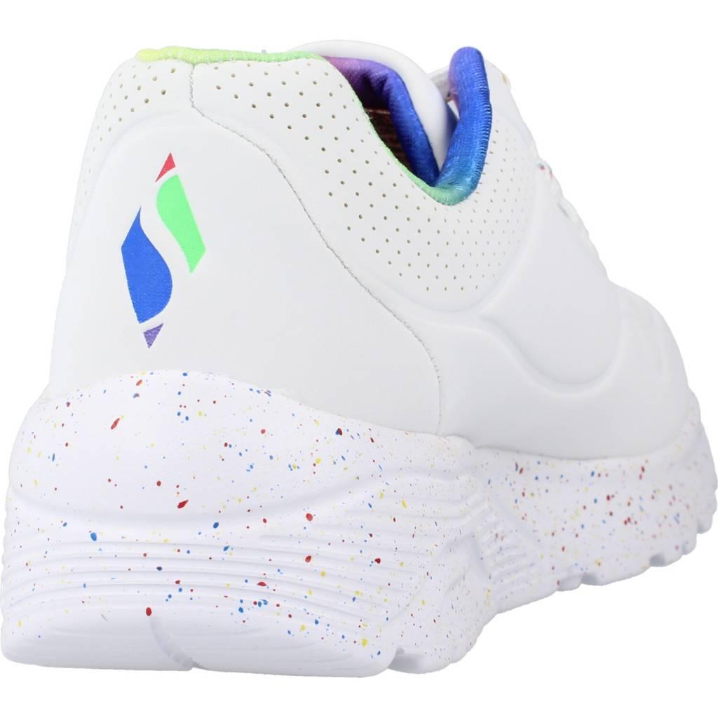 Baskets Skechers Uno Lite - Rainbow S, Blanc, Enfants 3/5
