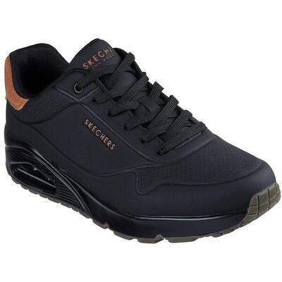 Sneakers skechers uno - suited on air, zwart, mannen