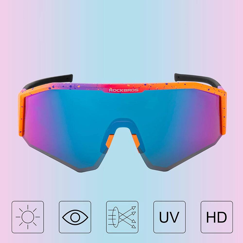 Polarisierte Fahrradbrille Rockbros SP297 - violett 4/7