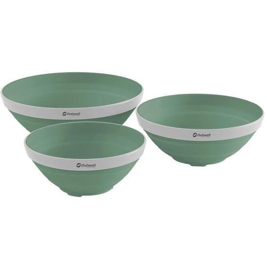 Miski turystyczne Outwell Collaps Bowl Set - shadow green