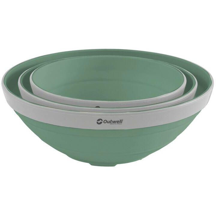 Miski turystyczne Outwell Collaps Bowl Set - shadow green 2/4
