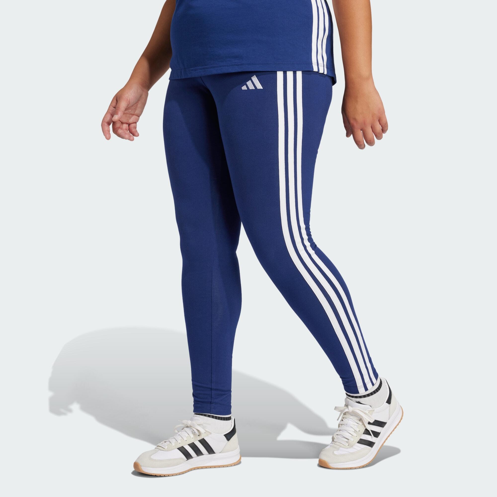 Legginsy Essentials 3-Stripes Cotton (Plus Size)