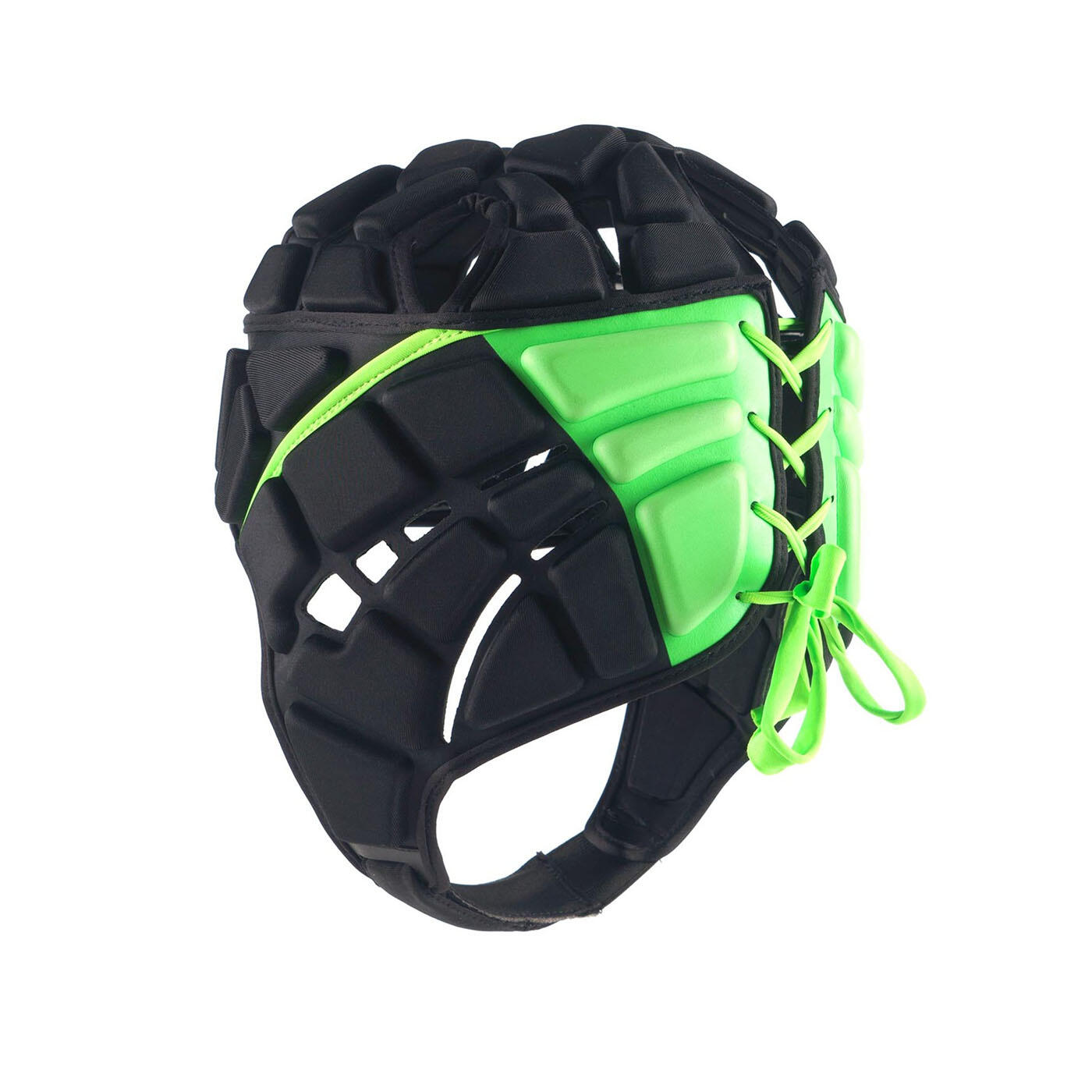 Casque de rugby Gilbert Fusion Noir et vert 2/6