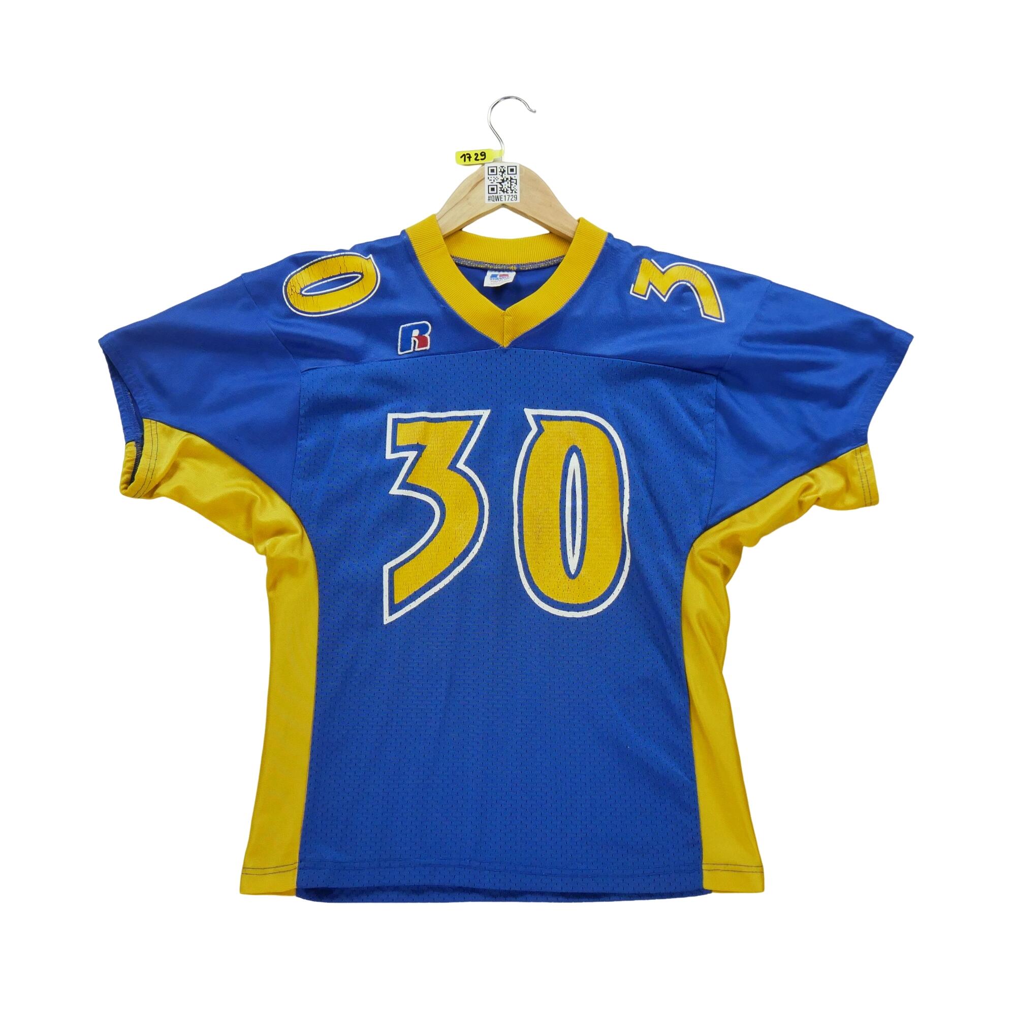 RUSSEL ATHLETIC Reconditionné - Maillot Femme Football US Bleu - Bon État