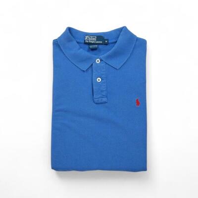 Tweedehands - korte mouw dames polo lichtblauw - als nieuw