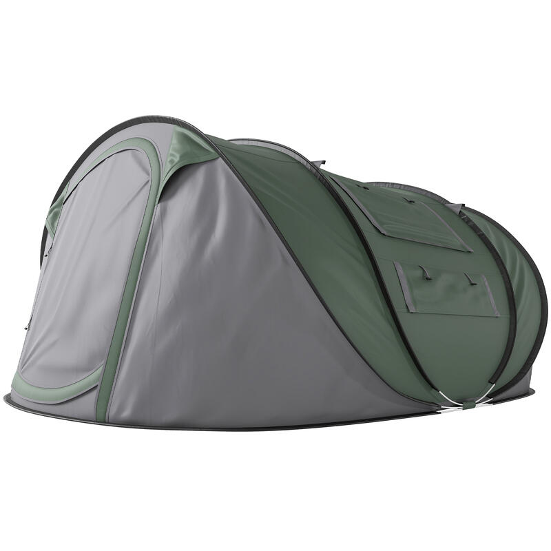 Outsunny cort pop up, 4-5 locuri, 4 ferestre, 263,5x220x123cm