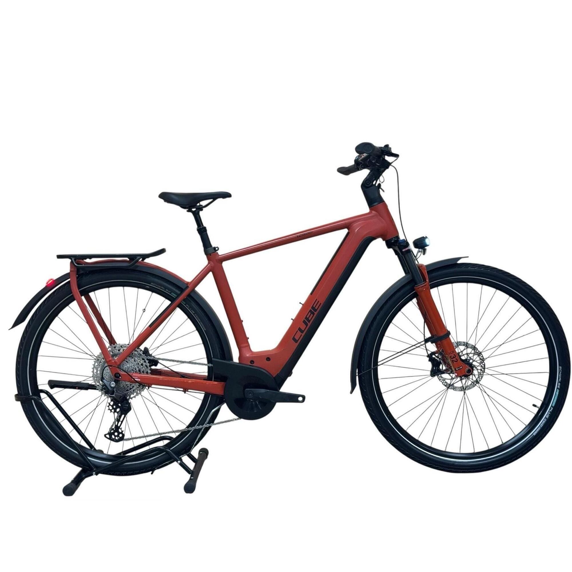 Cube - Reconditionné - Vélo Électrique Cube Kathmandu Hybrid Exc 750 - Comme Neuf - Vélo Ville - Noir|rouge - 54 Cm - Decathlon