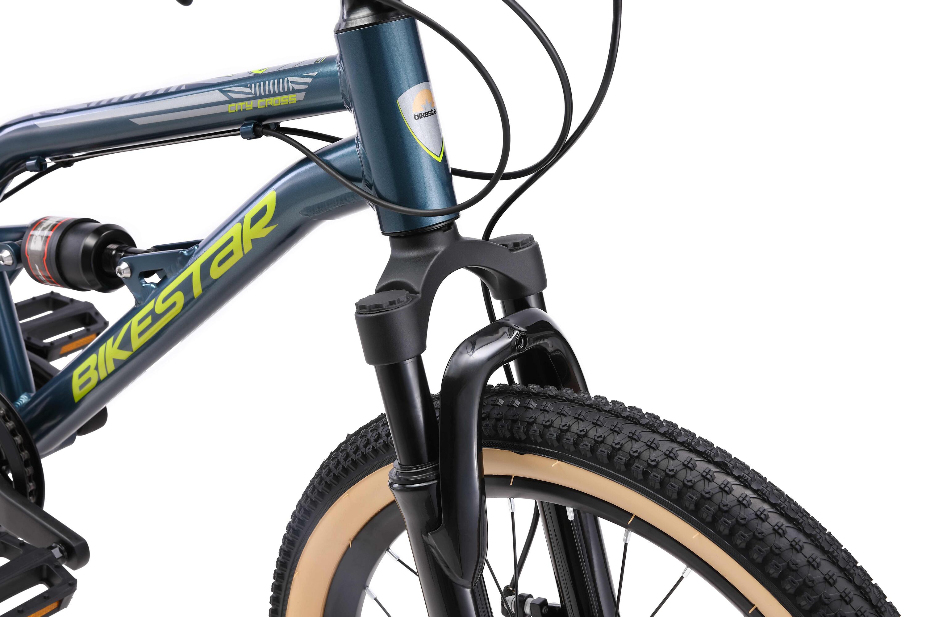 Bikestar kinderfiets MTB Fully 7speed 20inch petrol 4/7