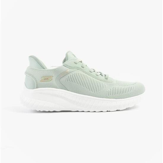 Zapatillas Skechers Mujer Bobs Sport Squad Chaos Blancas