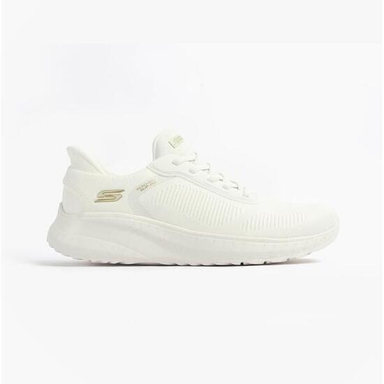 Zapatillas Skechers Mujer Bobs Sport Squad Chaos Blancas