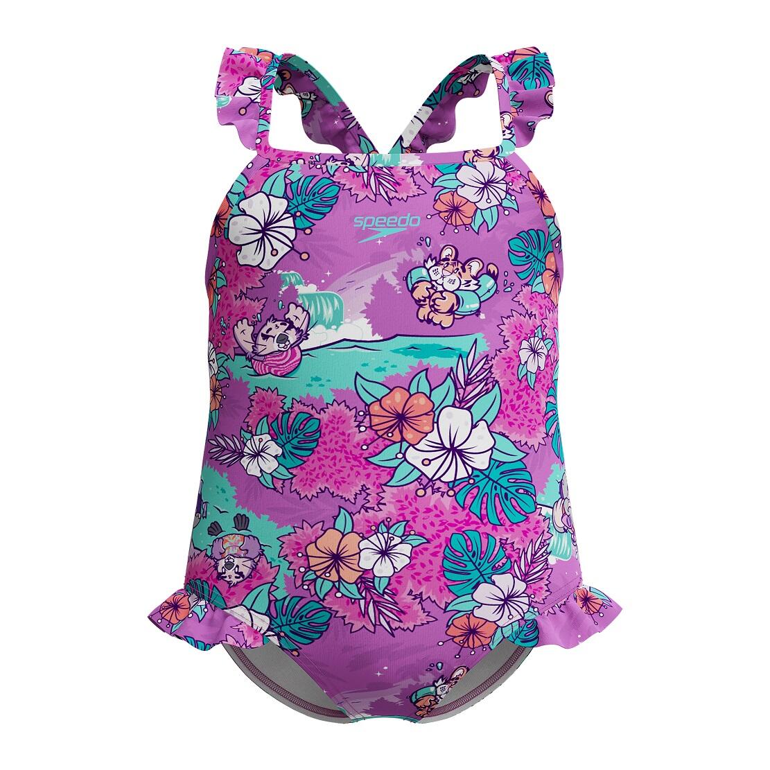 Strój kąpielowy jednoczęściowy dla dziewczynek na basen Speedo Learn To Swim 5/6