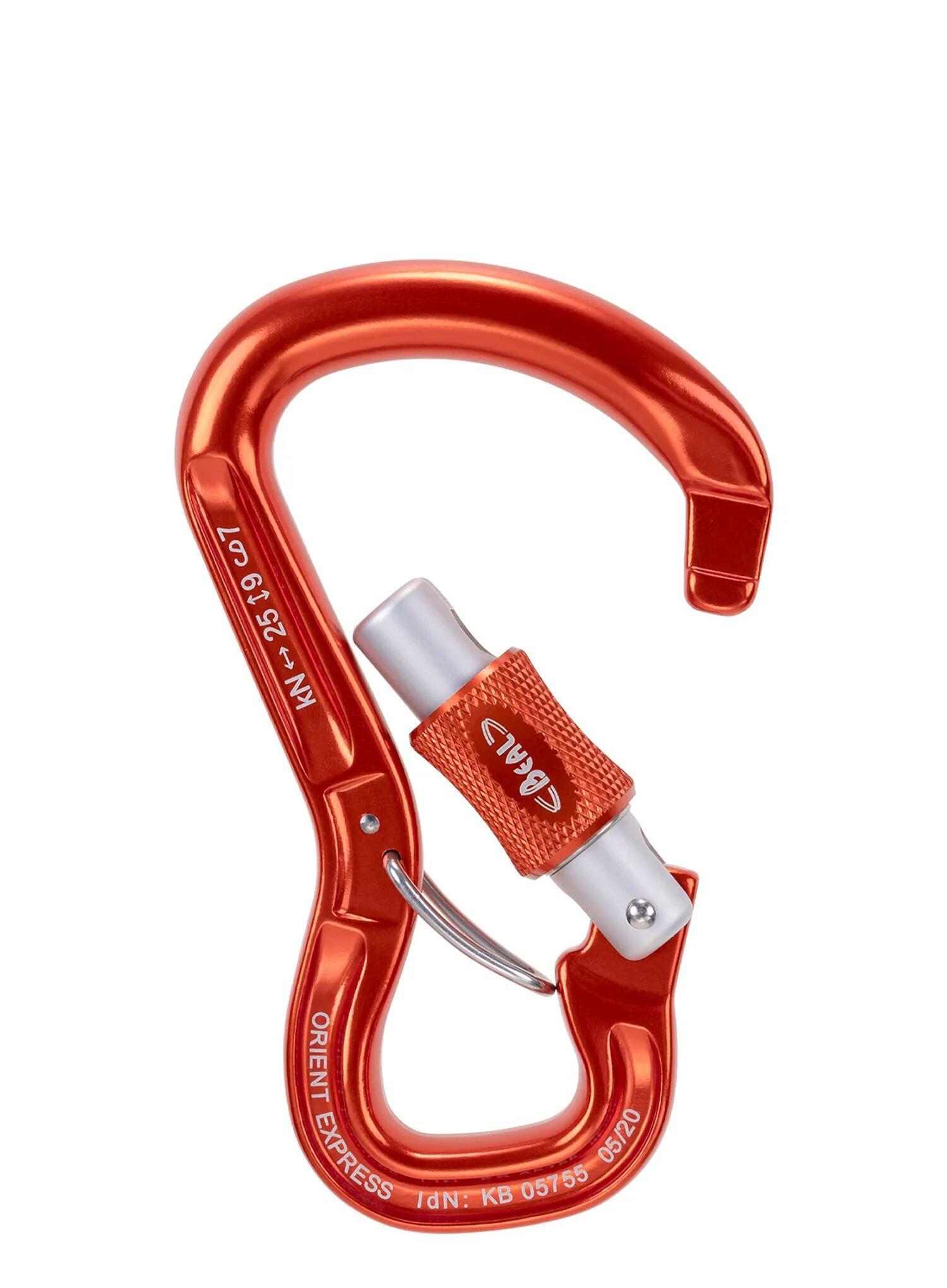 Karabiner HMS Beal Orient Express Screw arancione 4/6