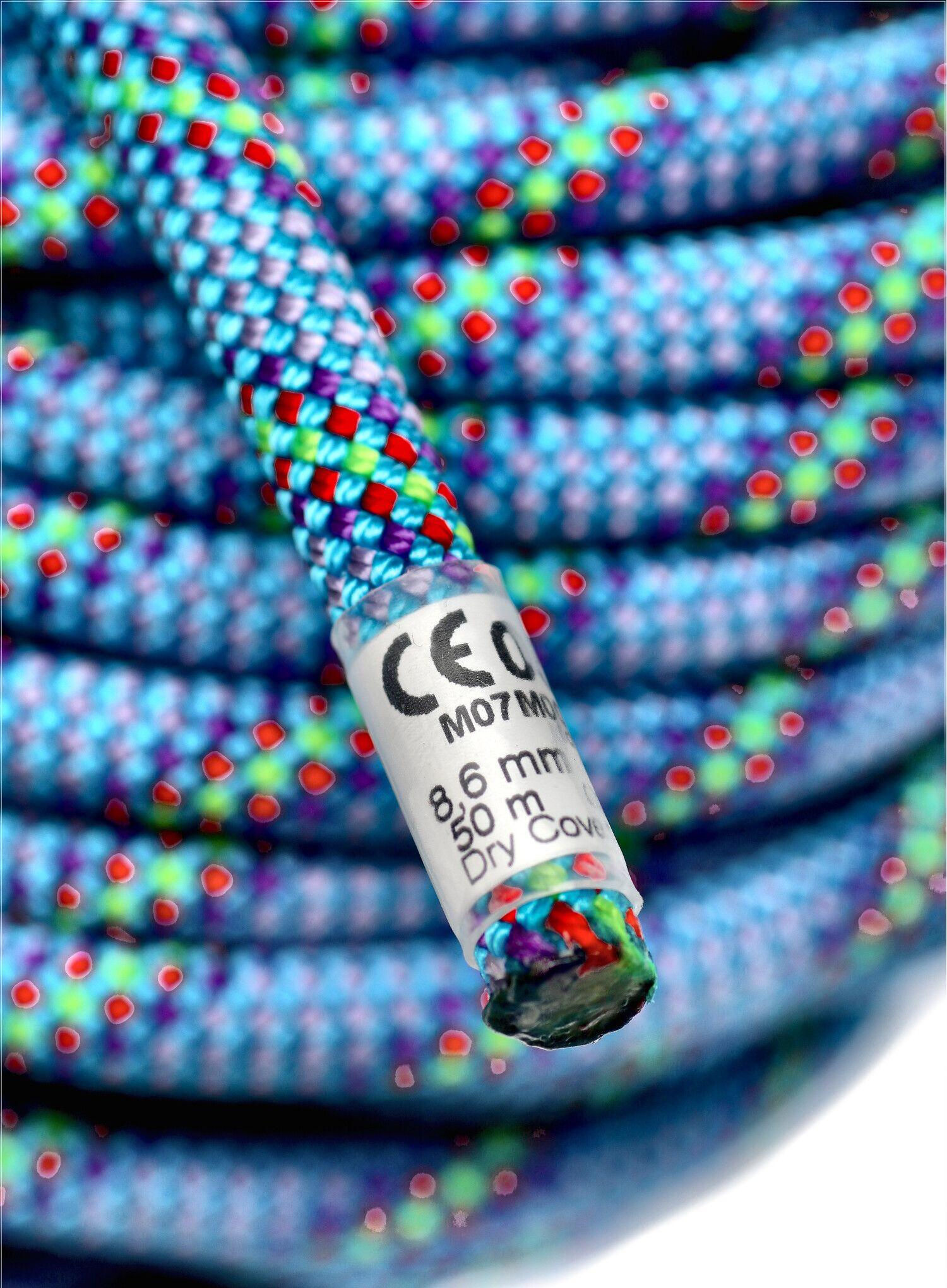 Lina dynamiczna Beal Cobra Unicore Dry Cover 8,6 mm 50 m - blue 6/6